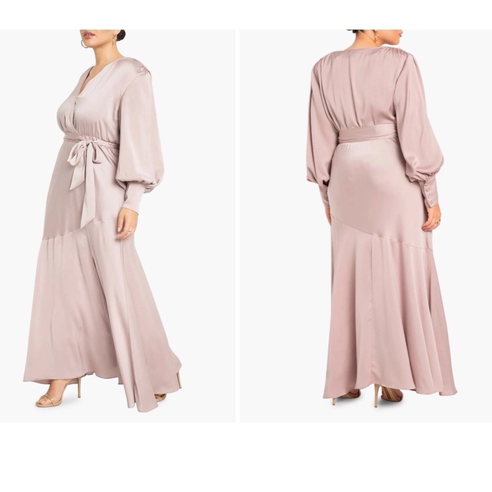 Eloquii maxi dress size 22 missing the belt NWT Mauve Mother Of The Bride